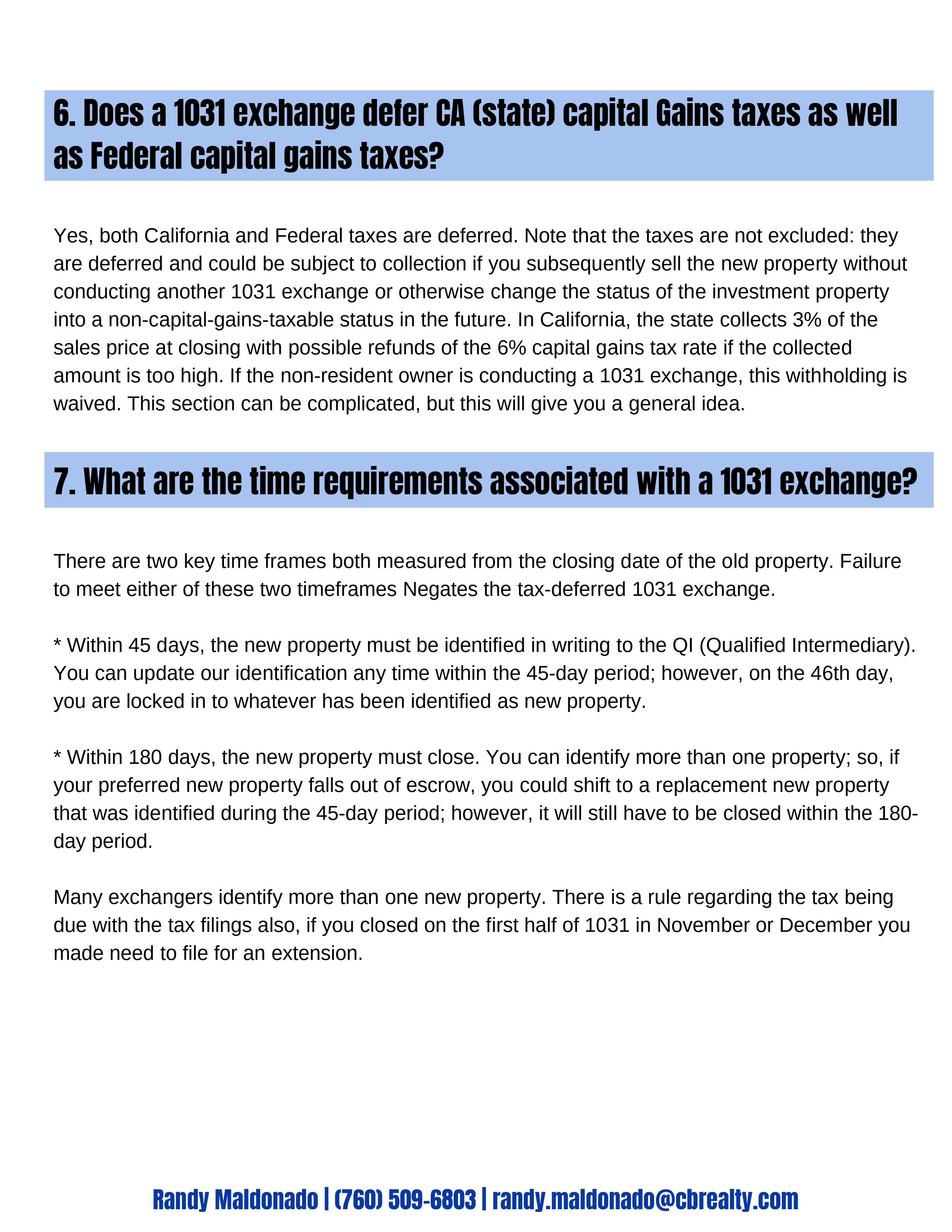 1031 Exchange (3/14)