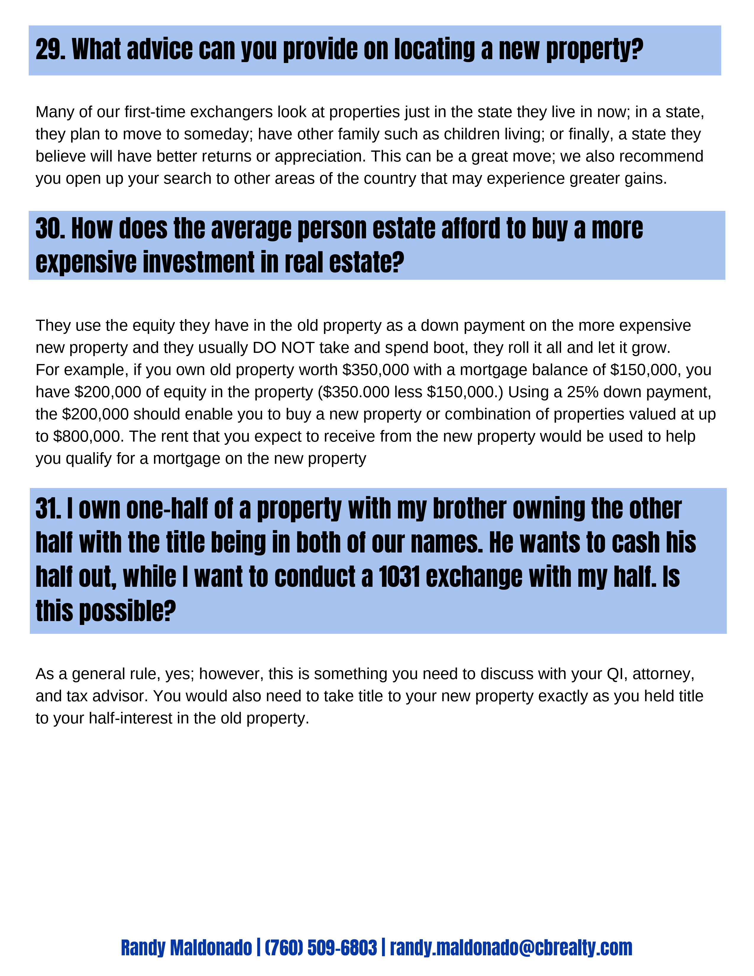 1031 Exchange (11/14)