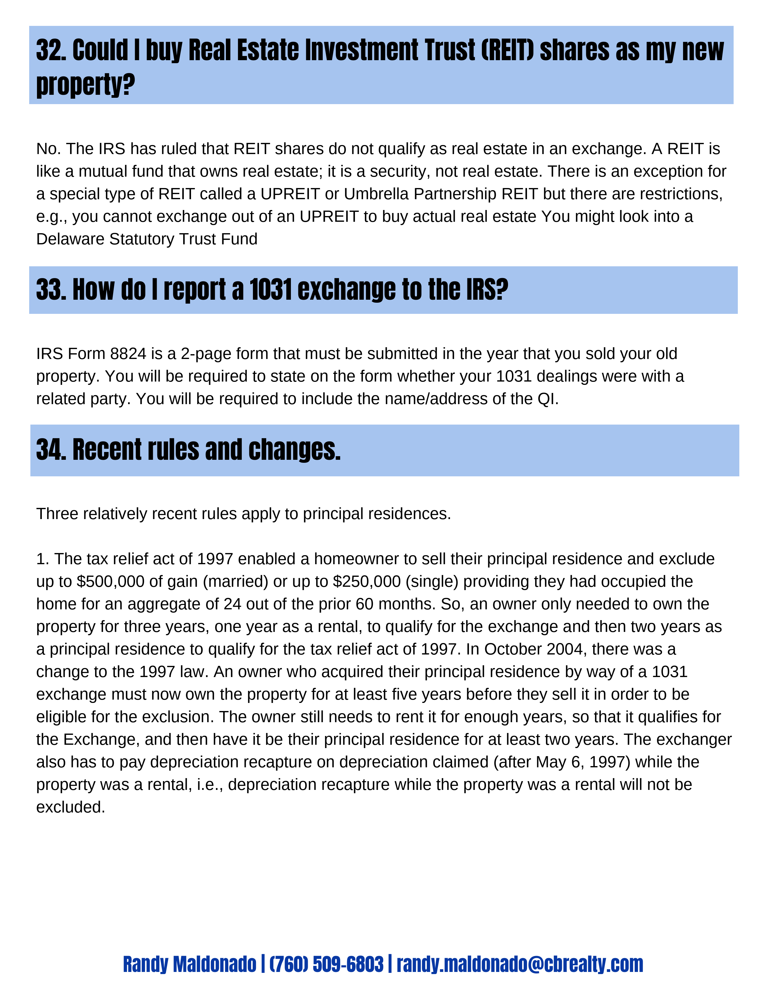 1031 Exchange (12/14)