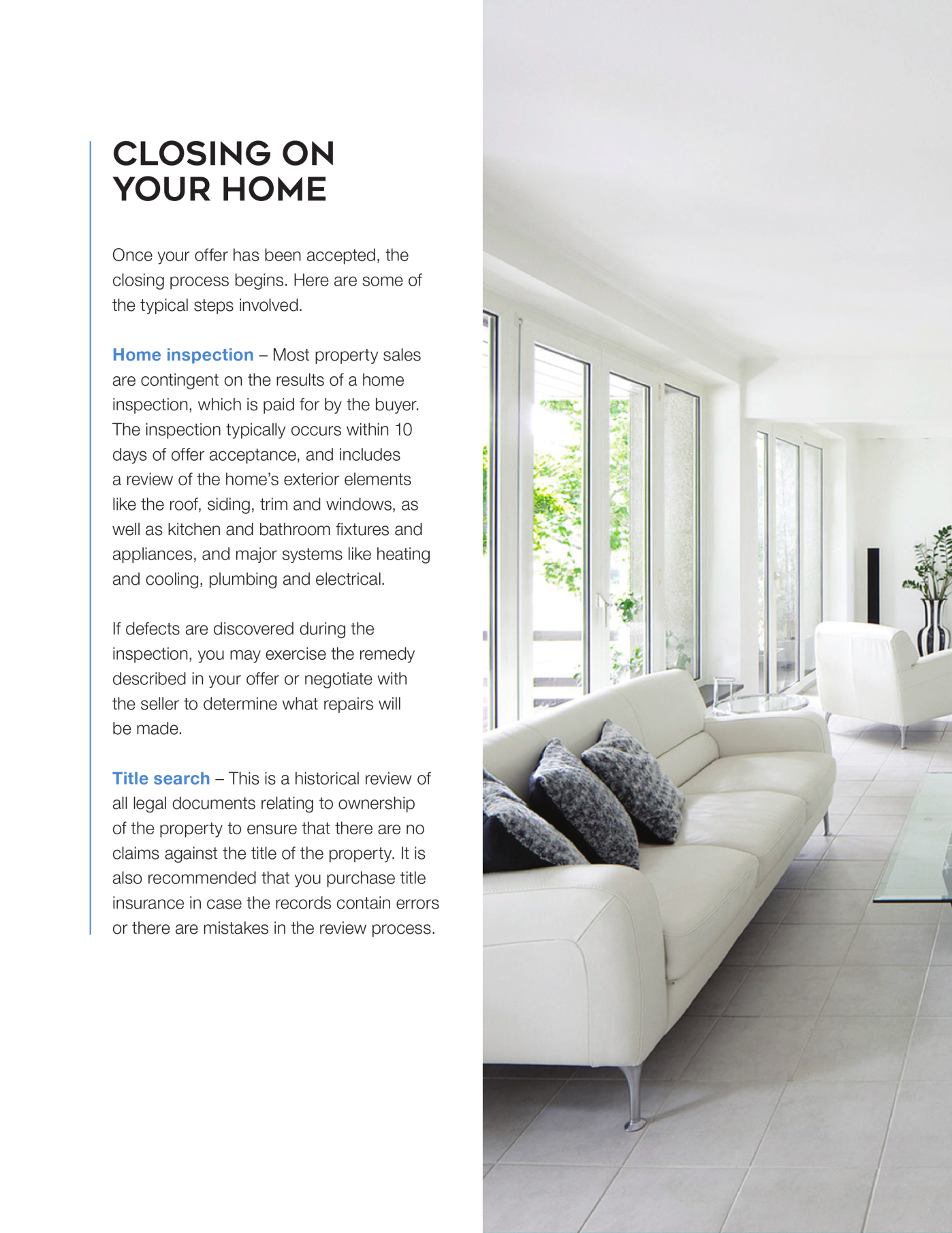 CLOSING ON YOUR HOME - PG1